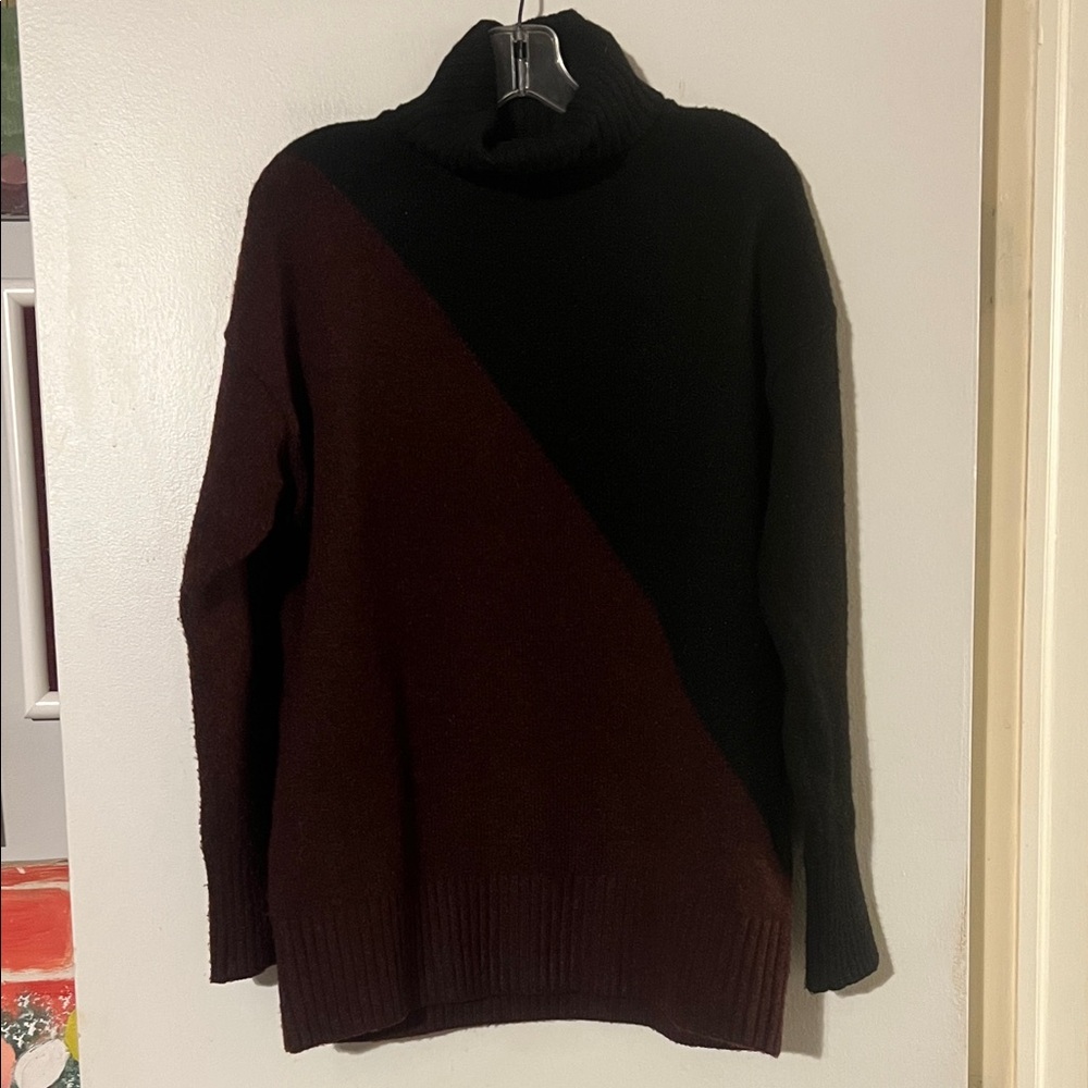 Emproved black/purple turtleneck sweater. Super soft and warm!